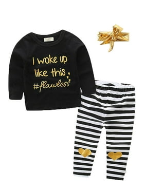 Long Sleeve T-Shirt and Leggings Sweatpants Set with Headband dELiAs Girls Activewear Set